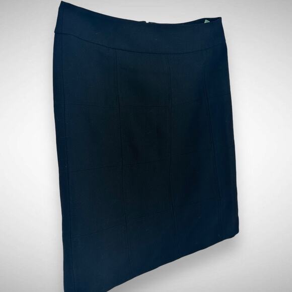 Tory Burch Women's 6 Abbigail Wool Pencil Skirt Solid Black Classic Minimalist - Picture 3 of 11